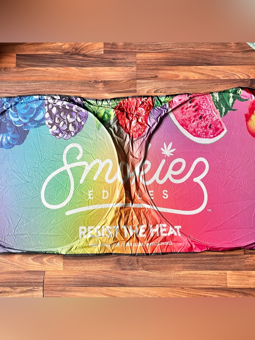 Smokiez Edibles car sun shade